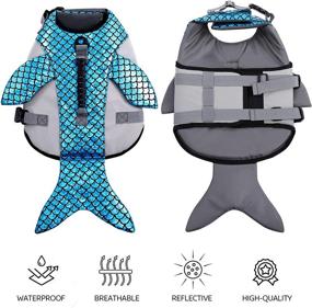 img 1 attached to 🐶 ASENKU Ripstop Dog Life Jacket - Adjustable Safety Vest for Dogs with High Buoyancy and Durable Rescue Handle - Ideal for Small, Medium, and Large Dogs