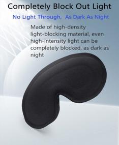 img 1 attached to Маска для сна AROSKY: блокируйте свет и наслаждайтесь комфортным отдыхом с 3D контурной маской для глаз!
