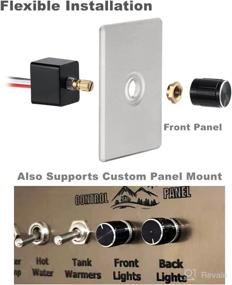 img 1 attached to 🔌 Versatile 12V Dimmer Switch: PWM Dimming for RV, Boat, Trailer & More - LED, Halogen, Incandescent Compatible!