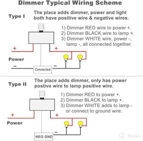 img 3 attached to 🔌 Versatile 12V Dimmer Switch: PWM Dimming for RV, Boat, Trailer & More - LED, Halogen, Incandescent Compatible!