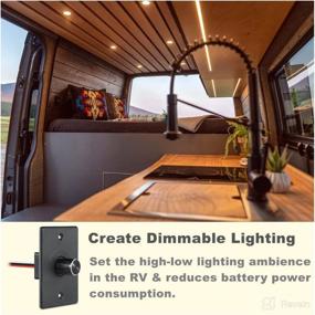 img 2 attached to 🔌 Versatile 12V Dimmer Switch: PWM Dimming for RV, Boat, Trailer & More - LED, Halogen, Incandescent Compatible!