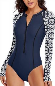 img 3 attached to Lace V-Neck Two-Piece Swimdress With Bikini Bottom And Skirt, Tankini Bathing Suit In Black, Size Large