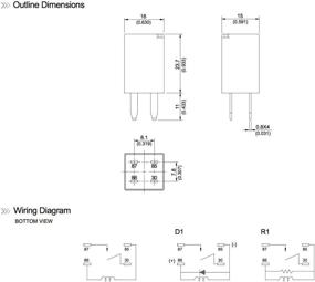 img 2 attached to Automotive Purpose Relays 303 1AH C R1 U01 12VDC 12VDC