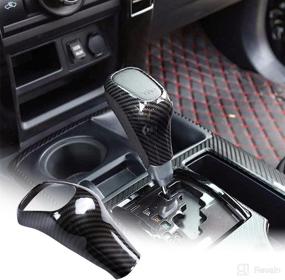 img 4 attached to 🚗 YIWANG Карбоновая обшивка ручки переключения передач для Toyota Tundra 2014-2021 и 4Runner TRD Pro Off-road 2010-2021