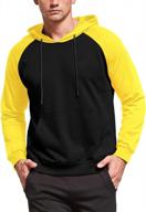 men's cotton hooded sweatshirt pullover with kangaroo pocket - long sleeve casual hoodie logo