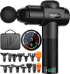 upgrade your muscle recovery with toloco massage gun - handheld deep tissue massager for athletes in black logo