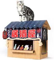 🐈 enhance your cat's playtime with smile paws cardboard cat house, condo, and izakaya bar scratcher logo