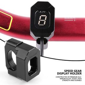 img 1 attached to 🏍️ Universal Speed Gear Display Indicator Holder Bracket - Fits 22mm-28.6mm Motorcycles