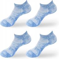 women's rayon bamboo fiber athletic ankle socks - 4 pair value pack | superior wicking performance logo