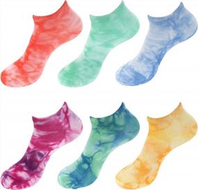 img 3 attached to Women'S Rayon Bamboo Fiber Athletic Ankle Socks - 4 Pair Value Pack | Superior Wicking Performance