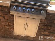 img 1 attached to Stainless Steel Flush Mount Double Door For BBQ Island - Mophorn Outdoor Kitchen Access, 26" X 24" Wall Construction, Ideal For Outdoor Cooking Spaces review by Dionne Reyes