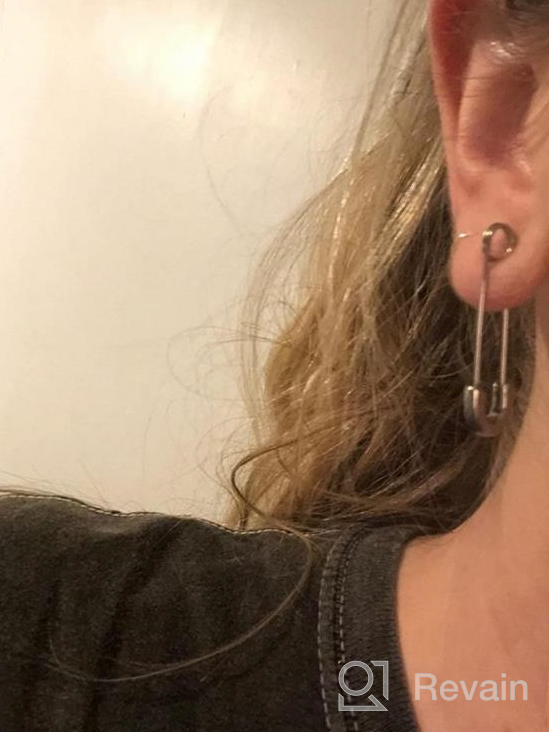 img 1 attached to Boldly Chic: Gold Plated Stainless Steel Cartilage Earrings for Stylish Women Seeking a Punk Goth Vibe review by Matthew Guiney