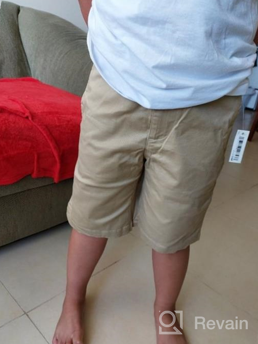 img 1 attached to Top-Quality Amazon Essentials Boys' Uniform Big Woven Flat-Front Khaki Shorts for Style and Comfort review by Brandon Teitel