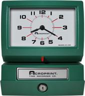 эффективное отслеживание времени: сверхмощный автоматический регистратор времени acroprint модели 150ar3 с печатью дня недели и времени логотип