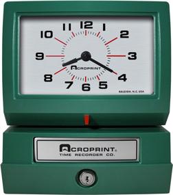img 3 attached to Эффективное отслеживание времени: сверхмощный автоматический регистратор времени Acroprint модели 150AR3 с печатью дня недели и времени