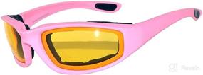 img 1 attached to Motorcycle Glasses Goggles Protection MP 3Pairs Clear Silver Yellow