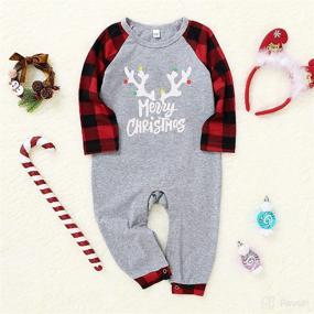 img 2 attached to Family Matching Christmas Pajamas Sleepwear Apparel & Accessories Baby Boys in Clothing