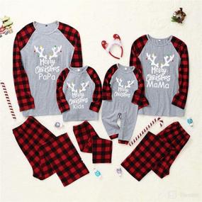 img 1 attached to Family Matching Christmas Pajamas Sleepwear Apparel & Accessories Baby Boys in Clothing