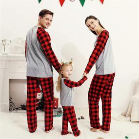 img 3 attached to Family Matching Christmas Pajamas Sleepwear Apparel & Accessories Baby Boys in Clothing