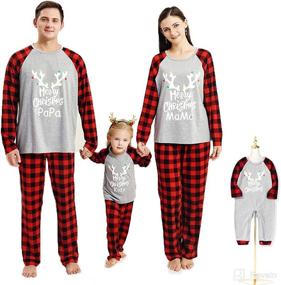 img 4 attached to Family Matching Christmas Pajamas Sleepwear Apparel & Accessories Baby Boys in Clothing