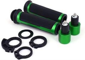 img 2 attached to 🏍️ JFG RACING Motorcycle 7/8" Aluminum Rubber Handlebar Grips: Unbeatable Comfort and Style for NINJA 250R ZX6R 636 ZX6RR ZX10R ZX7R ZX9R ZX12R ZX14R -Green