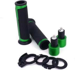 img 1 attached to 🏍️ JFG RACING Motorcycle 7/8" Aluminum Rubber Handlebar Grips: Unbeatable Comfort and Style for NINJA 250R ZX6R 636 ZX6RR ZX10R ZX7R ZX9R ZX12R ZX14R -Green