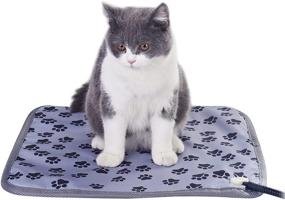 img 2 attached to IYinFei Indoor Pet Heating Pad for Dogs, Cats, and Small Animals - Electric Waterproof Pet Heating Pad (L:23.6X17.7 in)