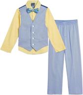 izod little 4 piece dress medium boys' clothing : suits & sport coats logo