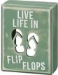 flip flops 3x4 beach house decor box sign primitives by kathy 21005 logo