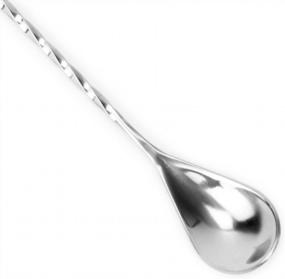 img 2 attached to Cocktailor Twisted Mixing Spoon, Long Handle Stainless Steel Cocktail Bar Spoons In Three Sizes (12-Inch)