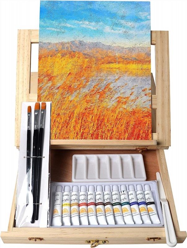 US Art Supply Pismo Lightweight Aluminum Field Easel Free Bag Painting