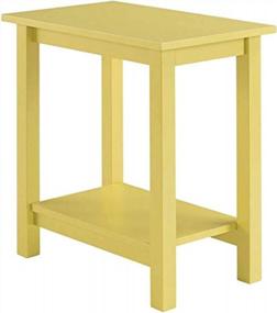 img 1 attached to Желтый приставной столик Boraam Landry для стильного и функционального домашнего декора