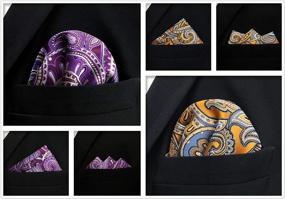 img 2 attached to 👔 Assorted Pocket Squares: Stylish Men's Handkerchiefs for Fashionable Accessories