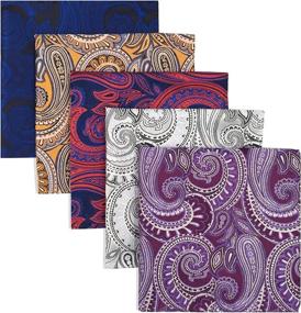 img 4 attached to 👔 Assorted Pocket Squares: Stylish Men's Handkerchiefs for Fashionable Accessories