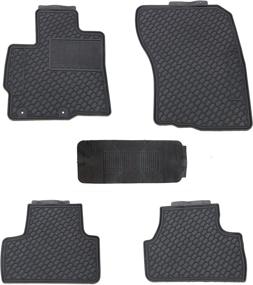 img 4 attached to 🔒 Durable All Weather Floor Mats for Mitsubishi Outlander 2014+ - Ultimate Protection for Every Season