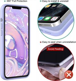 img 1 attached to Protect Your IPhone 13 Pro Max In Style With MILPROX Silicone Case With Screen Protector - Purple