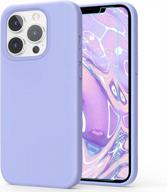 protect your iphone 13 pro max in style with milprox silicone case with screen protector - purple logo