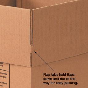 img 3 attached to Упаковка из 25 упаковочных коробок Aviditi Deluxe Kraft, размеры 16 x 12 x 12 дюймов для удобной транспортировки и хранения
