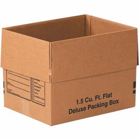 img 4 attached to Упаковка из 25 упаковочных коробок Aviditi Deluxe Kraft, размеры 16 x 12 x 12 дюймов для удобной транспортировки и хранения
