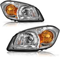 🚗 bryght chrome housing & amber reflector headlight assembly for 2005-2010 chevrolet cobalt / 2007-2009 pontiac g5 / 2005-2006 pontiac pursuit логотип