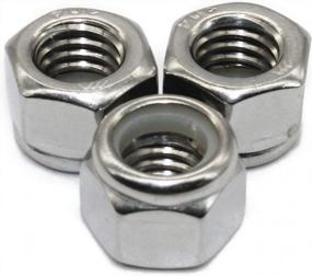 img 4 attached to Pack Of 50 Stainless Steel 5/16-Inch Standard (SAE) Nylon Insert Lock Nuts By Fullerkreg