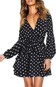 img 3 attached to 👗 Uguest Causal Sleeve Printed Charcoal Women's Dress Collection for Trendy Fashionistas