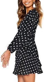 img 2 attached to 👗 Uguest Causal Sleeve Printed Charcoal Women's Dress Collection for Trendy Fashionistas