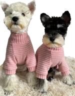 🐶 killua knitted dog pajamas sweater - turtleneck winter clothes for puppy, thermal doggie knitwear, pet coats & cat apparel логотип