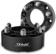 enhance wheel performance with ckauto 6x5.5 hub centric wheel spacers | 2 pack | 2.00" | 6x139.7mm | 106.1mm center bore | m12x1.5 studs logo