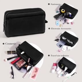 img 2 attached to MAGEFY Small Makeup Bag For Purse, Portable Travel Cosmetic Bag Make Up Bag Zipper Makeup Pouch For Women