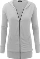 women's lightweight zip-up hoodie jacket by johnny logo