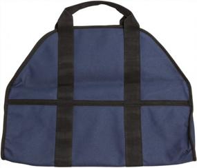 img 2 attached to Egooz Large Firewood Log Carrier, Durable Canvas Tote Bag For Carrying Wood - Simple, Easy Use, Close End - Keeps Mess Inside The Carrier, 24"X12"X10"(Blue)