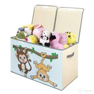 📦 dimj large soft fabric storage box with flip-top lid, 26 inch collapsible storage organizer for nursery, playroom, closet, living room logo