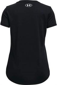 img 2 attached to Stylish & Durable: Under Armour Girls' Graphic Short Sleeve T-Shirt for Active Wear